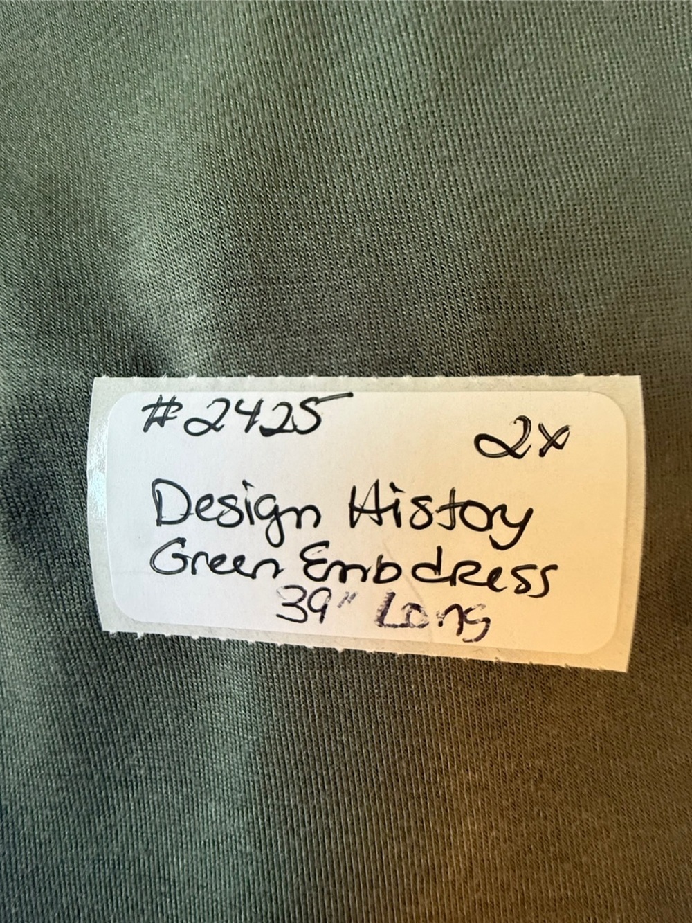 Design History Olive Green Sleeveless Embroidered Women’s Tunic Top - Picture 9 of 9